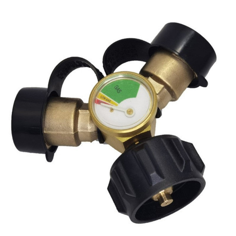 ✨️Universal Propane Tank Gauge for 5-40 Pound LP Tanks | Gas Level Indicator for Grill, Heater, RV Camper, QCC1/Type 1 Connection