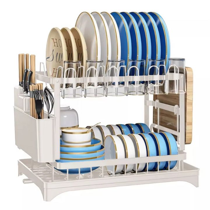 🔥60% OFF🔥Premium 2-Tier Dish Rack🍽️✨ Elevate Your Kitchen Style✨