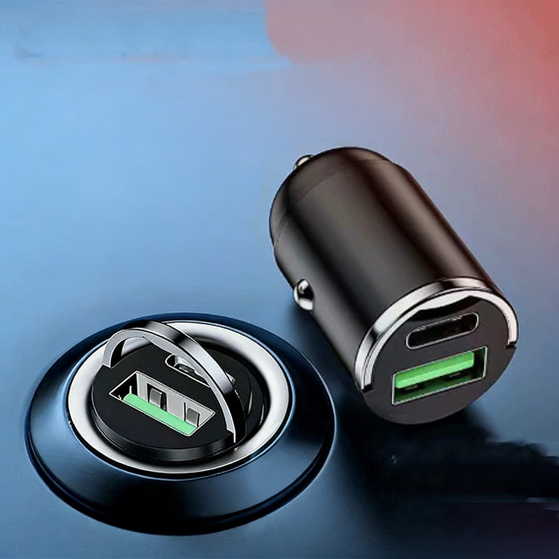 š„Ultra-Fast Car Charger - Dual-Port PD & QC Fast Charging | 50% Off - Save More When You Buy More