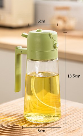 2-in-1 Glass Oil Sprayer and Dispenser