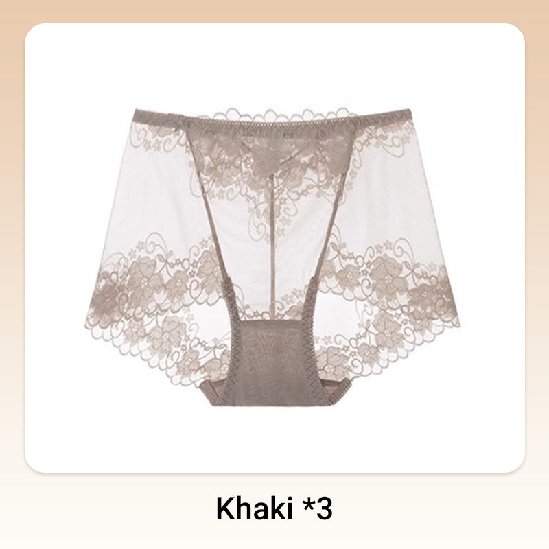 đ„Hot Sale 50%OFFđWomen's Hand-Crocheted Lace High-Rise Boxer Briefs