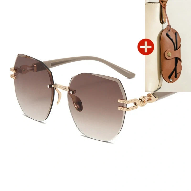 ⏳Time-Limited Special⏰Statement Rimless Sunglasses