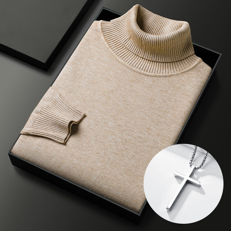 ⏳Black Friday Hot Sale! ⏰Men's Solid Color Premium Turtleneck Sweater👔