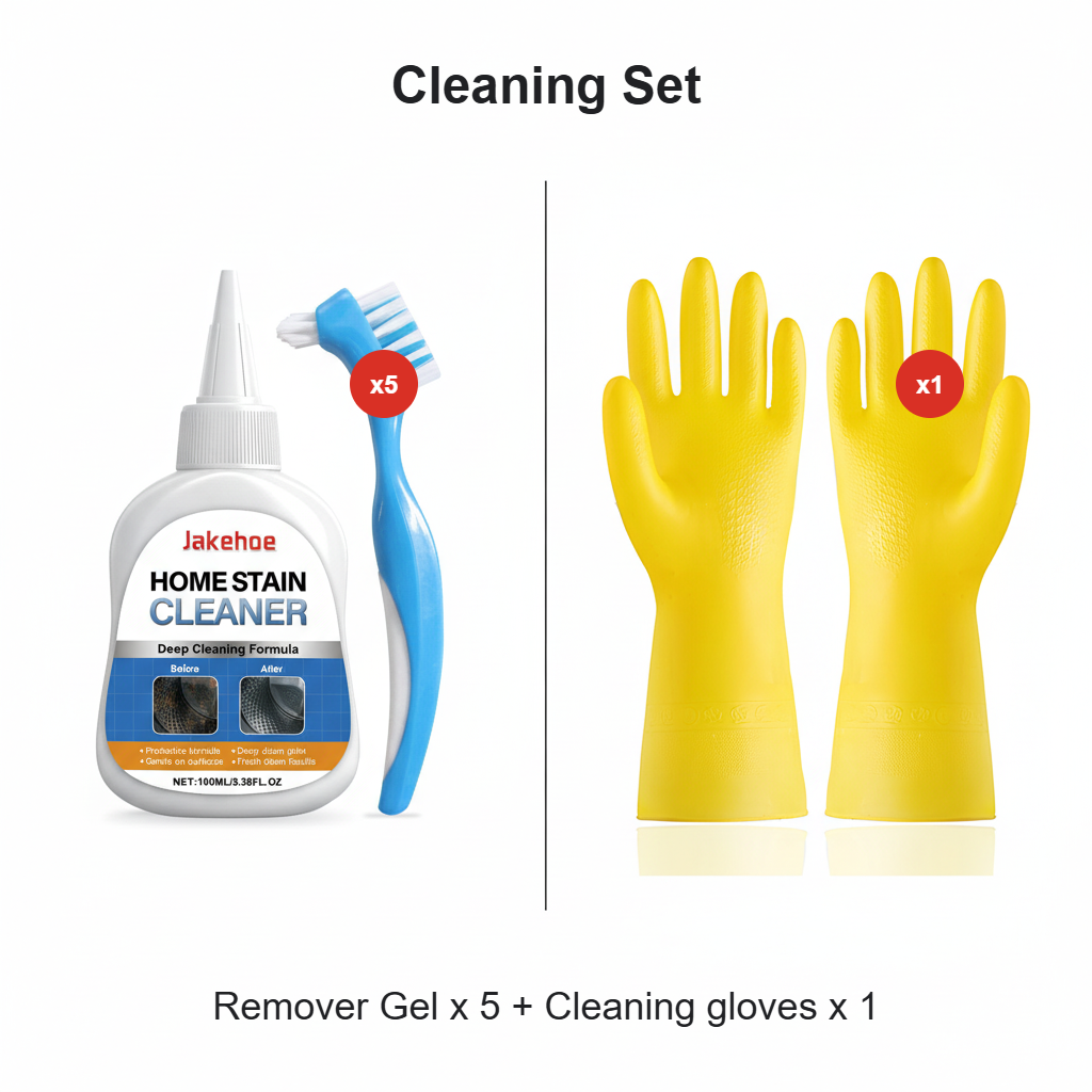 🔥LIMITED SALE 55% OFF!!💥Mold Remover Gel with Scrub Brush – Heavy Duty Mildew Stain Cleaner for Washer Gasket, Shower Caulk, Tile Grout & Bathroom