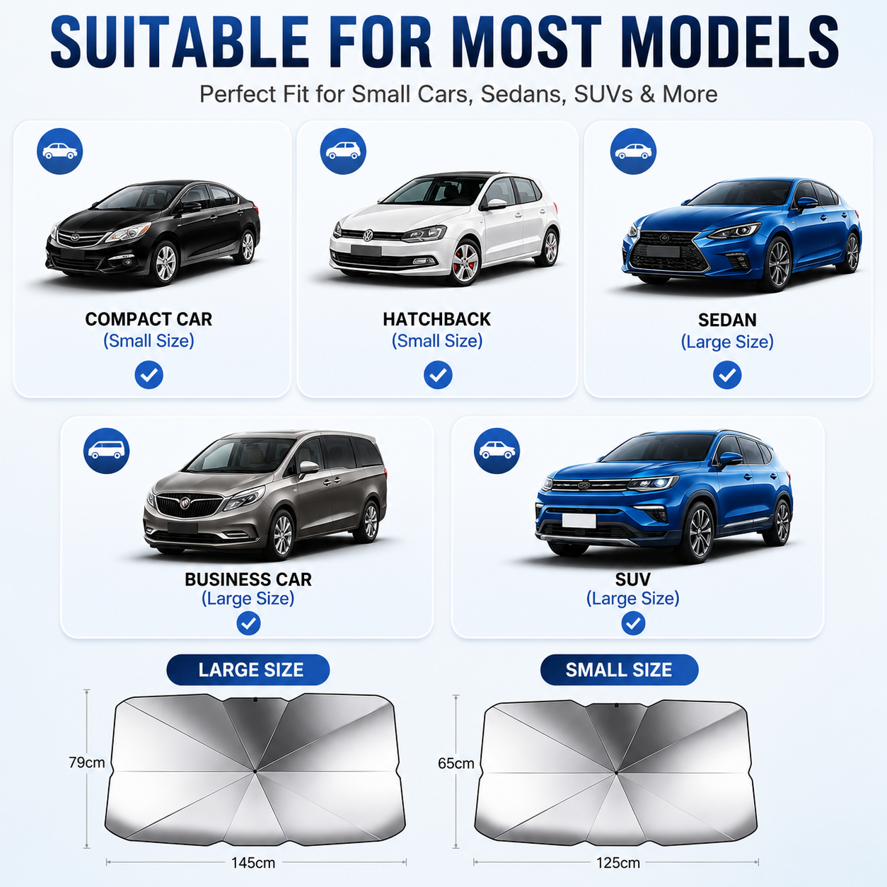 ☀️ 50% OFF NOW!🚗 Foldable Car Window Sunshade – Blocks UV rays and heat – Protects the dashboard and interior 🛡️