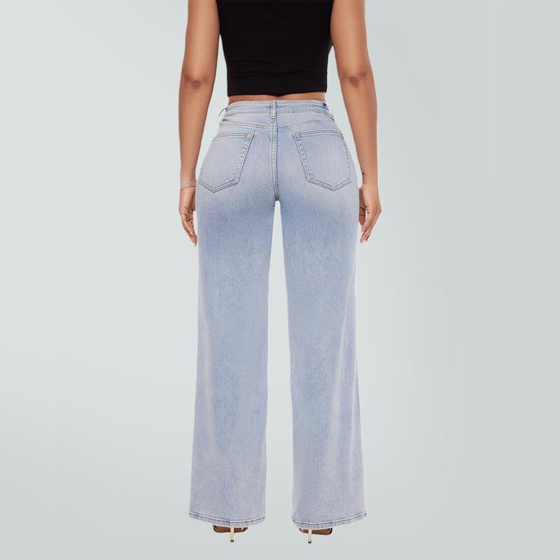 🏆BBL Magic ONESO Mid-low Rise Baggy Jeans Stretchy Wide Leg for Women
