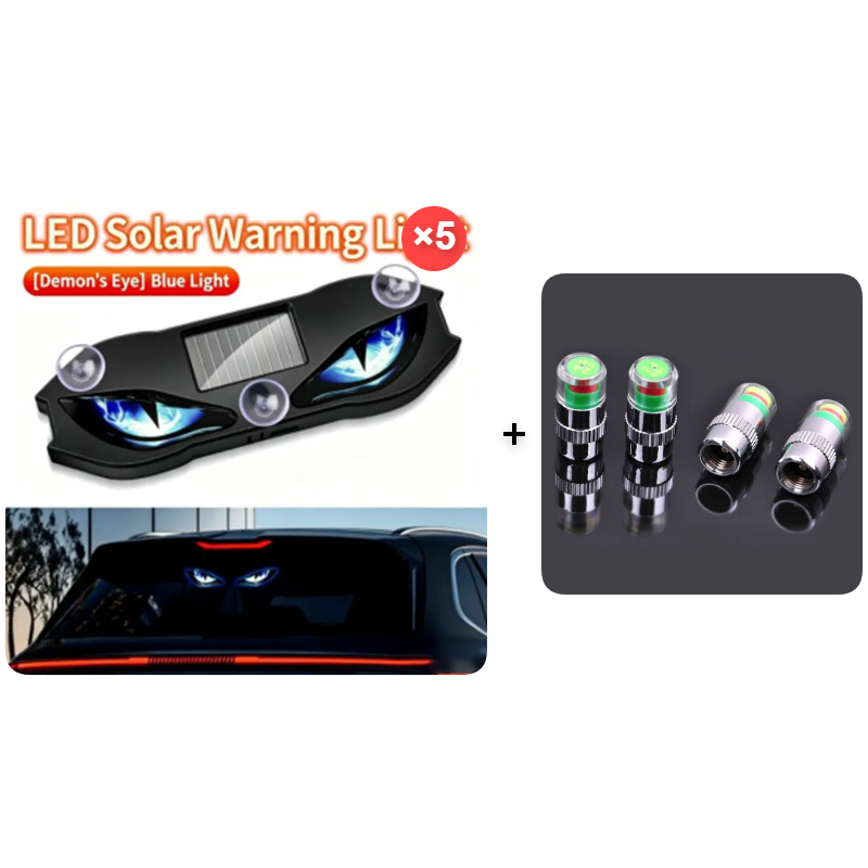 🚗🔆 Solar-Powered LED Car Warning Light – 67% OFF! Solar-powered, weatherproof, automatic activation at dark – for more safety on the roadside. 🔥🛡️
