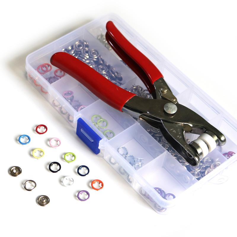 🔥LAST DAY PROMOTION - 55%OFF🔥100pcs Invisible Colored Metal Buckle & 1 Count Manual Pressure Pliers