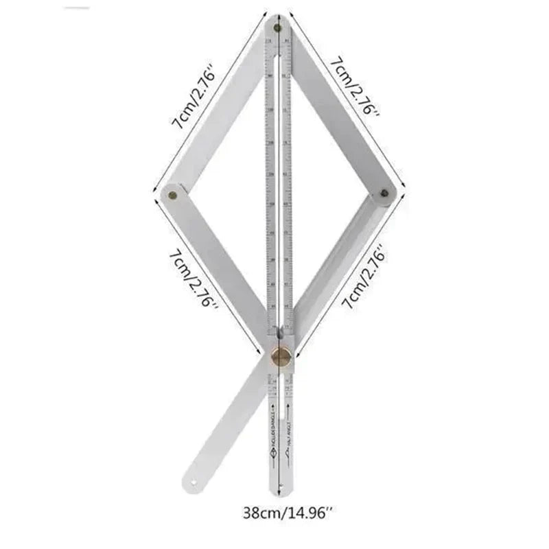🔥56% OFF🔥Multifunctional Woodworking Diagonal Ruler