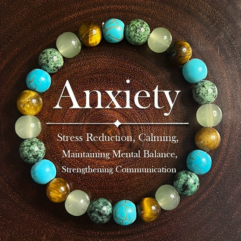 🔮Health, Wealth & Protection!📿Bring You Endless Energy!Natural Stone Bead Bracelet