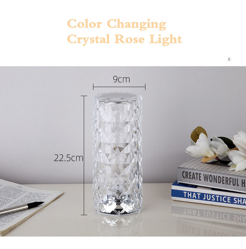šThe perfect giftšTouching Control Rose Crystal Lamp