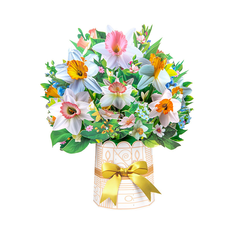 3D Pop-Up Flower Bouquet Card