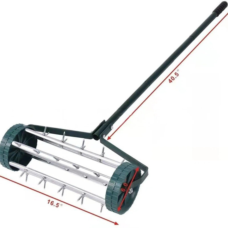 【Free Shipping 】+ ⏰Limited-time 58% off|Rolling Lawn Aerator with Handle🏡🌱
