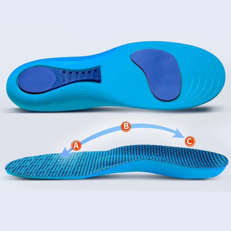 Arch Support & Shock Absorbing Insoles – Breathable, Trim to Fit, Anti-Fatigue Cushioning for Men & Women – Fits Trainers, Work Shoes & Everyday Footwear