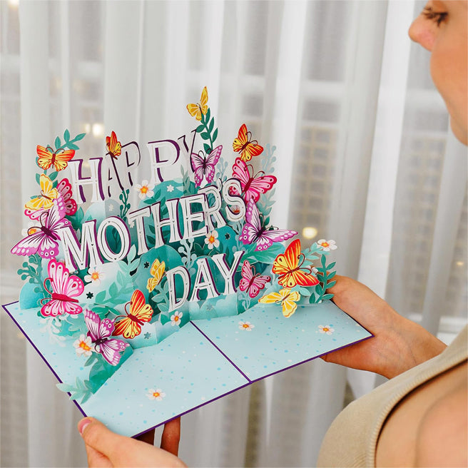 ๐ฅณ2026 HOT SALE๐ฅณ๐50K+ SOLD!๐๐ 45% OFF! 3D Pop-Up Motherโs Day Card โ Intricate laser-cut flowers & butterflies. A keepsake sheโll treasure forever. Make her smile! โจ๐ธ