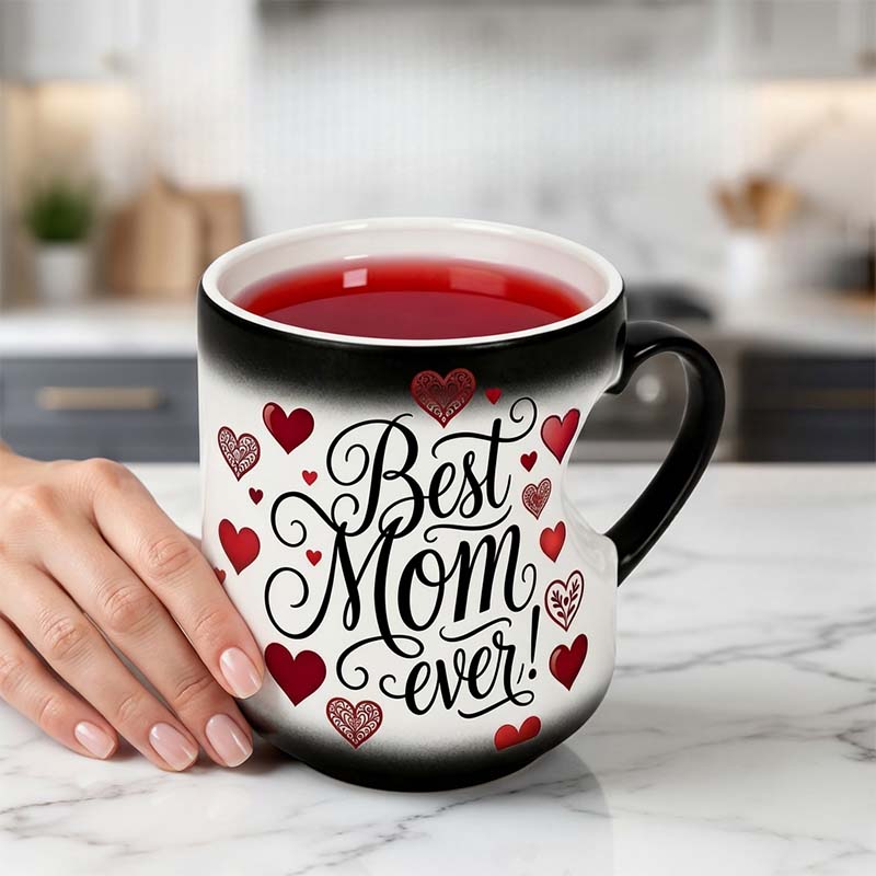 ☕️ Heat-Activated "Best Mom Ever" Color-Changing Mug 💖 The Magic Mug