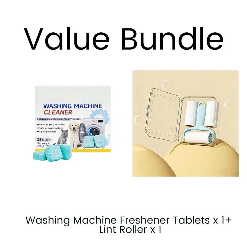 🏆 Last Day Special Price £7.45! 🔥🎁Washing Machine Cleaner – 12 tablets, deep cleans inner tank & pet hair. 🧼