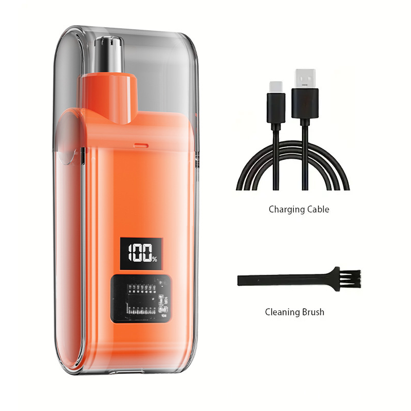 💕 Rechargeable Portable Nose Hair Trimmer – Painless Precision, Built-In LED Light & USB-C Fast Charging – A Grooming Essential for Men ✨