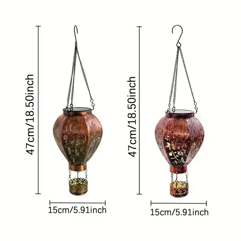 ๐๐ Solar Hot Air Balloon Lantern โ Charges by Day, Glows by Night | Waterproof & Weatherproof โโ