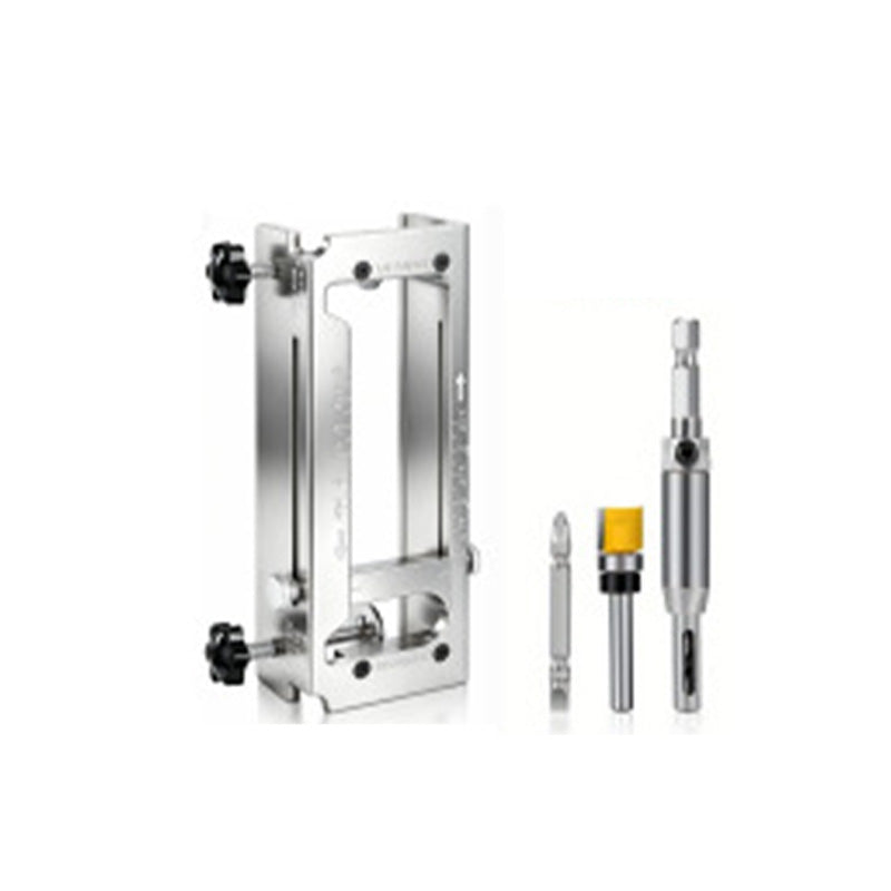 ⏳Time-Limited Special⏰ Door Hinge Mortise Jig Kit – 6061 Aluminum, Adjustable 2.5"–5" – Secure Clamping, Precision Routing – For Carpenters & DIY! 🔧✨