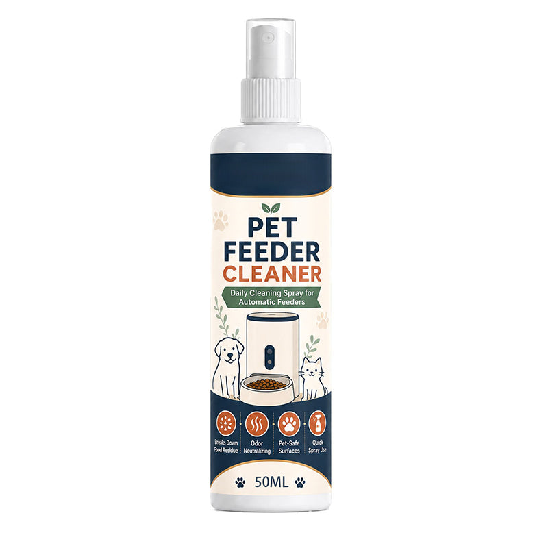 Pet Feeder Cleaner Spray with Cleaning Towel