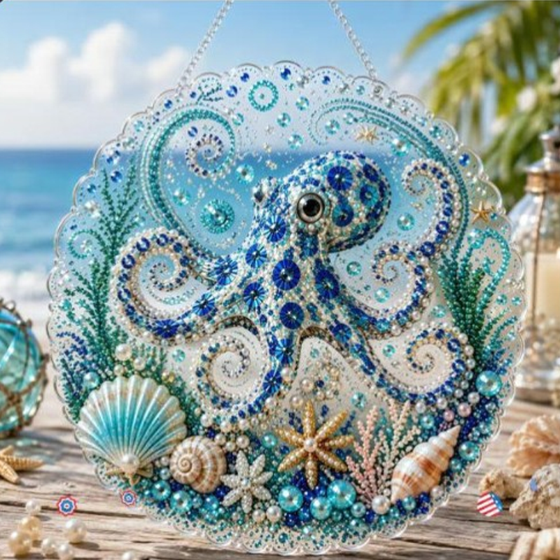 ๐ DIY Ocean Pearl Painting โ Create Your Own Unique Wall Art with a Beautiful Sea Theme