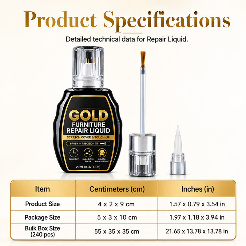 🥳2026 HOT SALE🥳|💞 Gold Furniture Repair Paint – Covers scratches & chips on golden surfaces. No need to replace – just brush & restore! 🎨🛡️