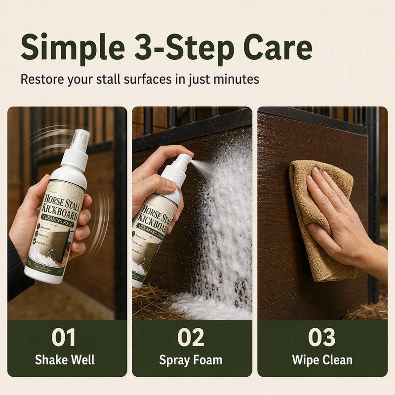 Horse Stall Kickboard Cleaning Spray