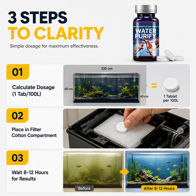 🥳Buy 1 Get 1 Free🥳Aquarium Tablets – From £6.99! 50 tablets, nitrifying bacteria & clear water. Less maintenance – grab yours! ✅