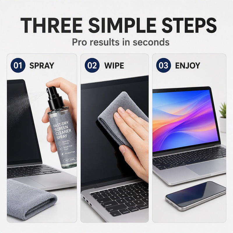 🔥Streak-Free Fast-Dry Screen Cleaner Spray