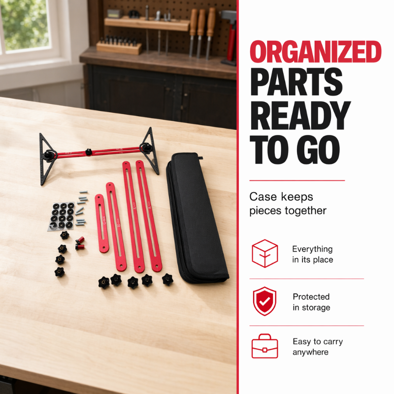 📐🔧 Multi-Function Woodworking Marking Tool Kit – Measure, Lock & Mark