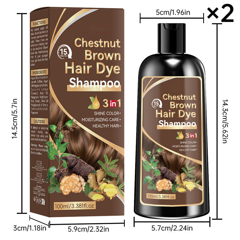 Herbal 3-in-1 Hair Dye Shampoo