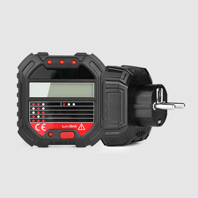 ⚡🔌50% OFF NOW! Digital Outlet Wiring Tester – Multi-function Socket Tester with LCD Display, RCD Test, Check Wiring Faults for Home & Electrician Use