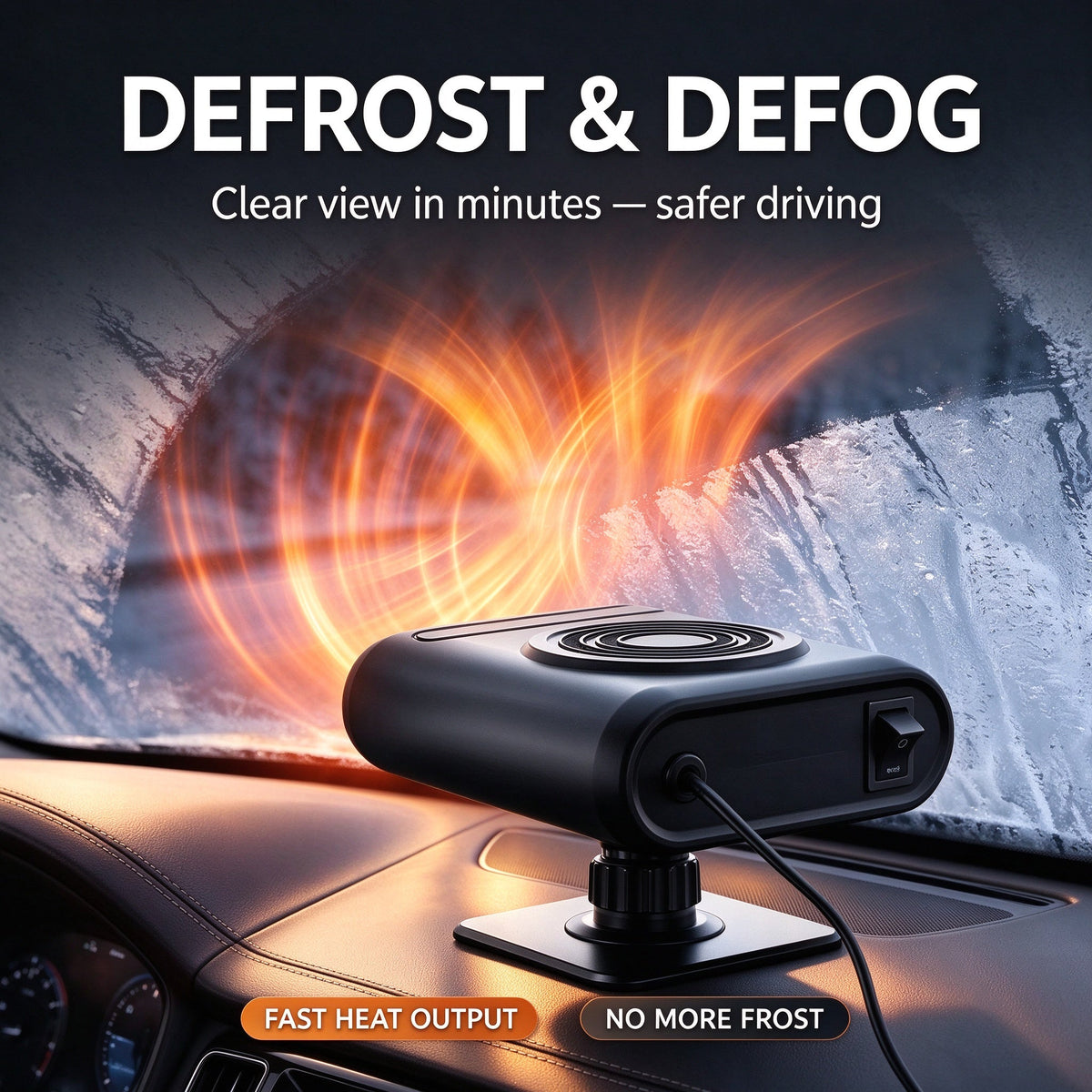 🔥2-in-1 Portable Car Heater and Windshield Defroster