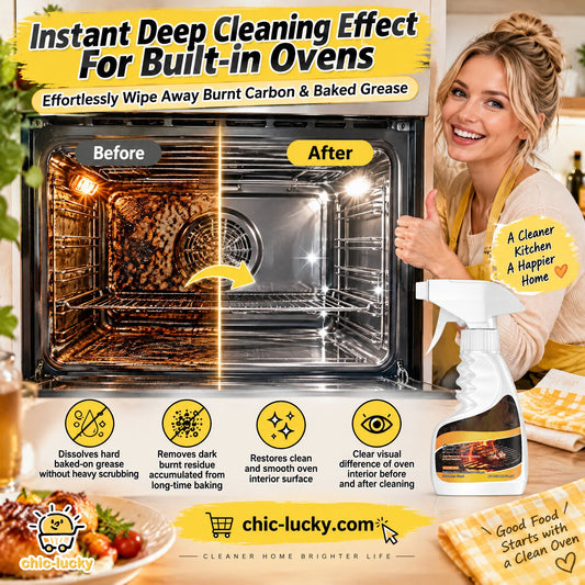 ⏳LAST DAY SALE +Buy More Save More！🔥 Ultimate Oven & Kitchen Cleaner — Cuts Through Grease, Carbon & Burnt-On Grime Effortlessly