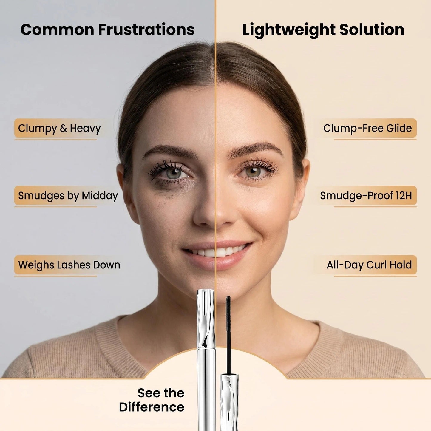 ✨LAST DAY BUY 1 GET 1 FREE!!✨Ultimate Waterproof & Sweatproof Lengthening & Curling Mascara👁️ 1