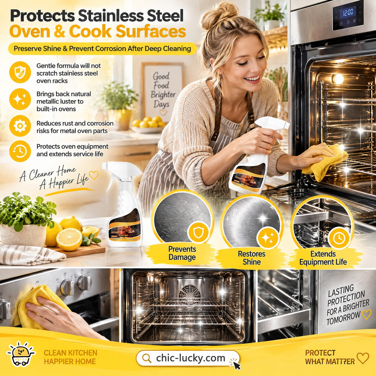 ⏳LAST DAY SALE +Buy More Save More！🔥 Ultimate Oven & Kitchen Cleaner — Cuts Through Grease, Carbon & Burnt-On Grime Effortlessly