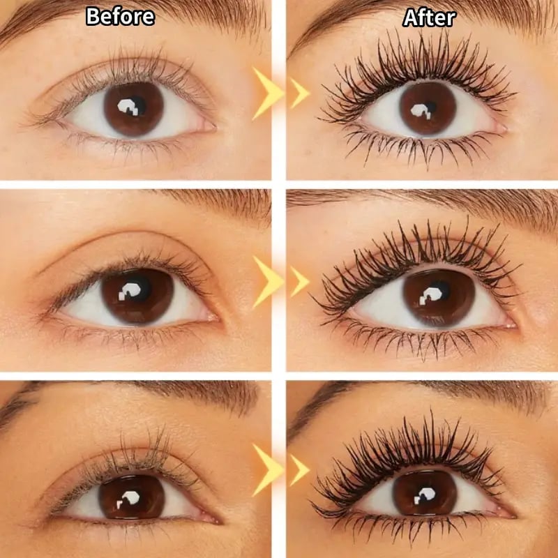 🥳BUY 1 GET 1 FREE:￡8.99!!💞50K+ SOLD!👁️✨ All-Day Beautiful Lashes, Smudge-Proof! Waterproof Fiber Mascara for Natural Volume. 💖💃1