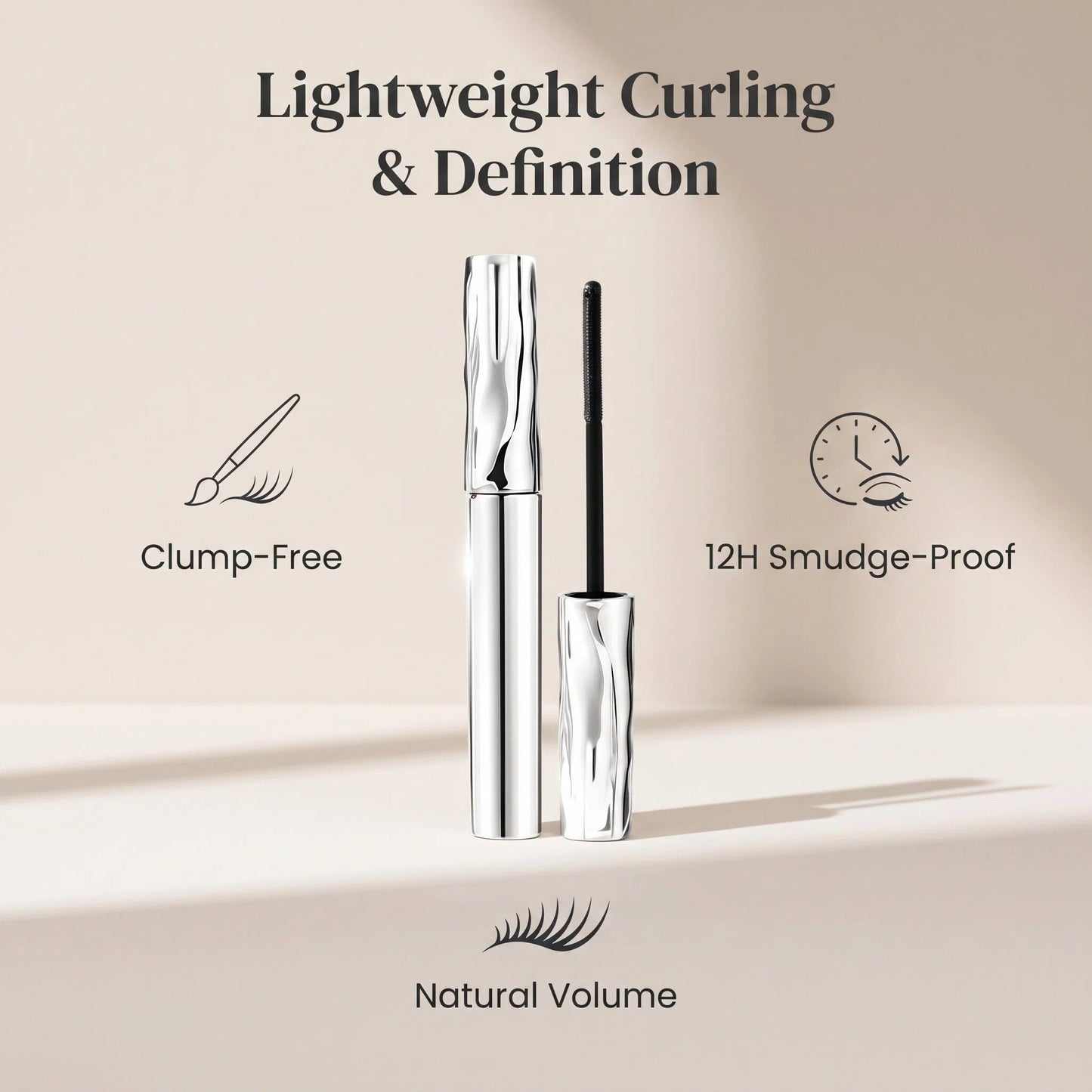 ✨LAST DAY BUY 1 GET 1 FREE!!✨Ultimate Waterproof & Sweatproof Lengthening & Curling Mascara👁️ 1
