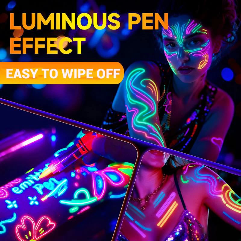🎅New Year Special Deals ⚡50K+ SOLD!🎁UV Glow Face and Body Paint Markers Set