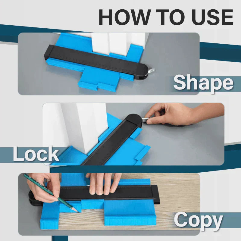 📐 50% OFF NOW!  Easy Shape Contour Gauge Duplicator – Perfect for DIY, Precise Tracing & Transfers 🔧