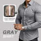 🔥Black-Friday-Mega-Angebot – 50 % Rabatt!🔥Men's Solid Color Lapel Long Sleeve Button-Down Shirts