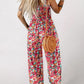 🏖️Hot Sale 50% OFF🌼Women’s Casual Print Sleeveless Overalls Jumpsuits