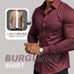 🔥Black-Friday-Mega-Angebot – 50 % Rabatt!🔥Men's Solid Color Lapel Long Sleeve Button-Down Shirts