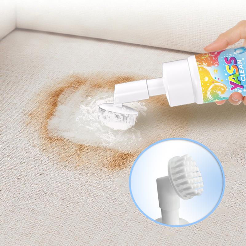 ⏳LAST DAY BUY 2 GET 1 FREE!!💖Yass Clean Magic Foam Cleaner for Carpets & Upholstery – Pet Stain & Odour Remover with Cleaning Brush🧼