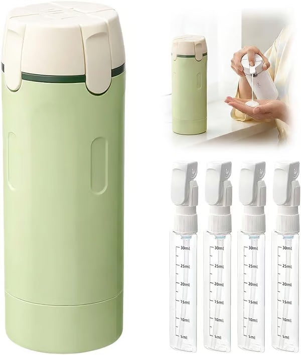 Pack Like a Pro: 4-in-1 Refillable TSA Kit | Organizes All Liquids for Weekend Trips