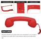 🤣📞Vintage Retro Telephone Handset ✨The most unique gift! Perfect forLovers of ceremonial occasions🎄