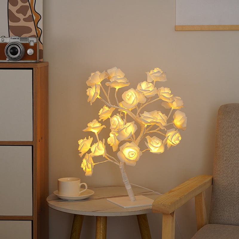 📢📢50% OFF！！⏰🌹Rose Flower Design Tree Night Light🌟