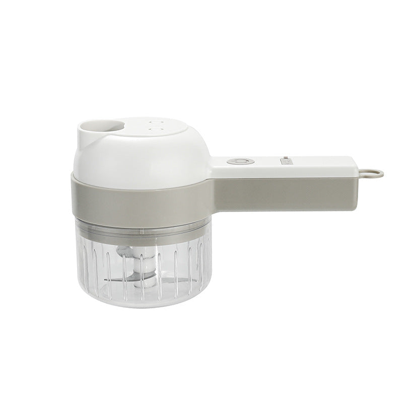 4-in-1 manual electric vegetable cutter set|Multifunction cordless food processor