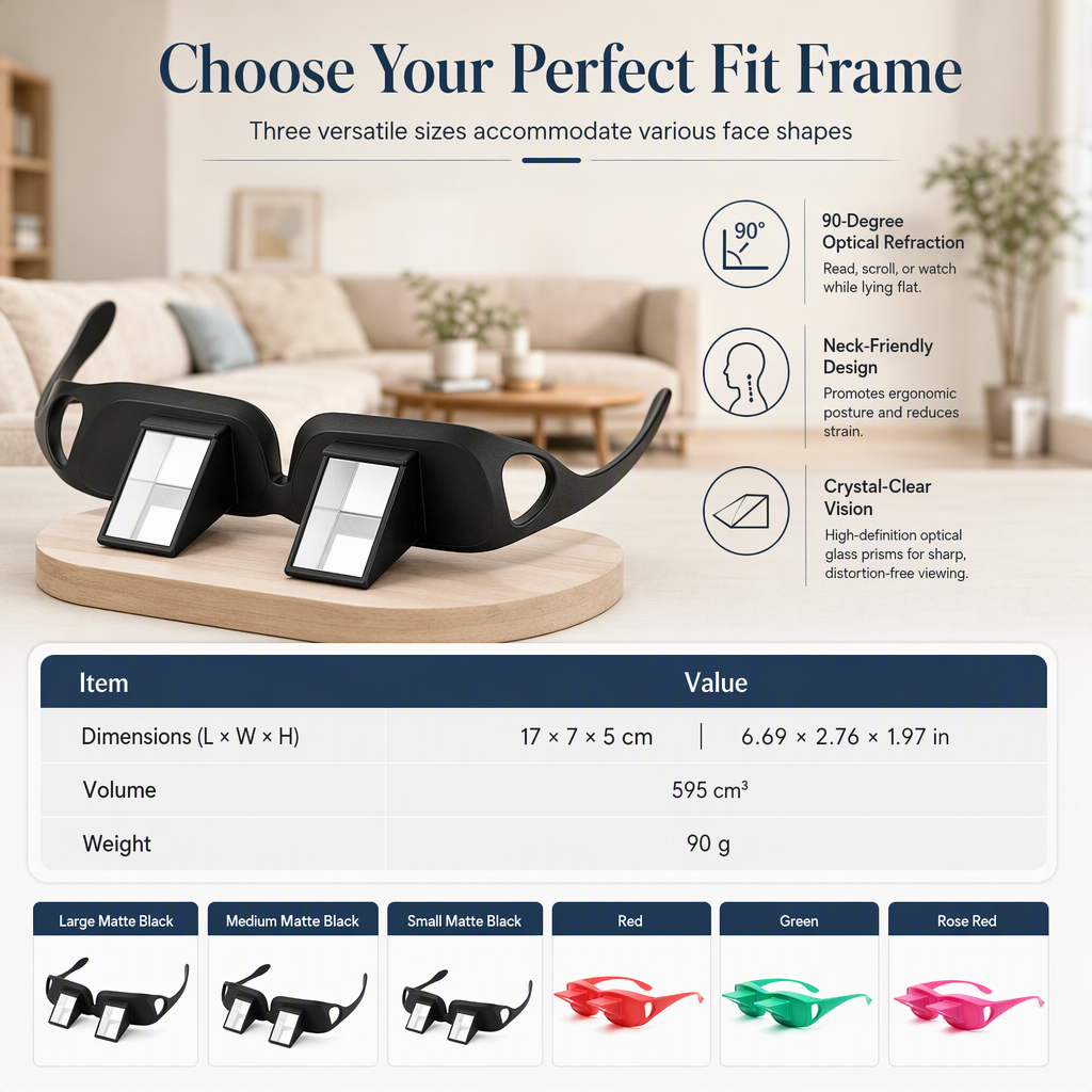 90° Prism Glasses|Horizontal Prism Angled Glasses